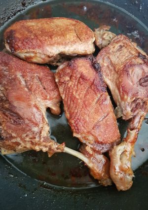 Sült kacsa recept fotója