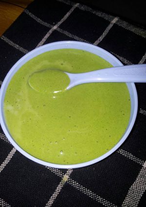 Foto resep MPasi 6m+(nasi tahu bayam)