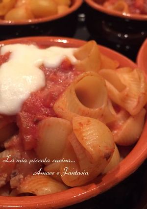 Foto di Pipe al ragù, al tegamino