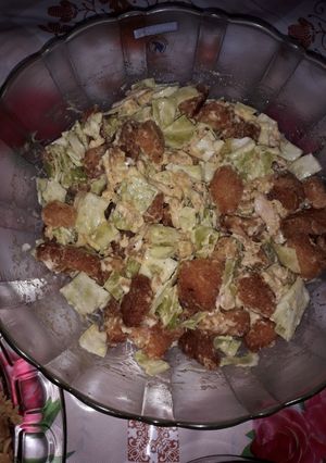 A picture of Casear salad.