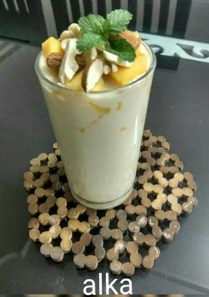 A picture of Bottle gourd shake.