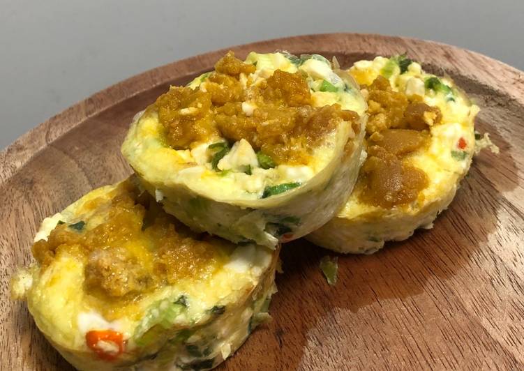 Resep Dadar Panggang Telur Asin, Bikin Ngiler