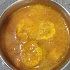 A picture of Besan gatte ki sabji.