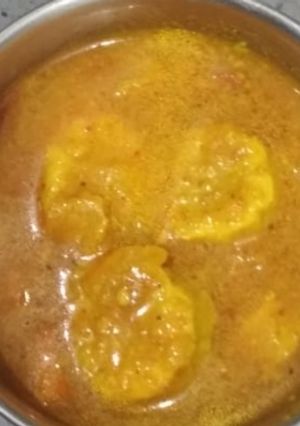 A picture of Besan gatte ki sabji.