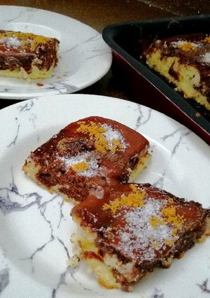صورة لوصفة الباوند كيك بالزبدة والشوكولاتة
