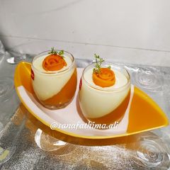 A picture of Mango Panna cotta.
