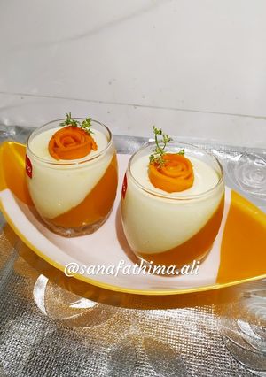 A picture of Mango Panna cotta.