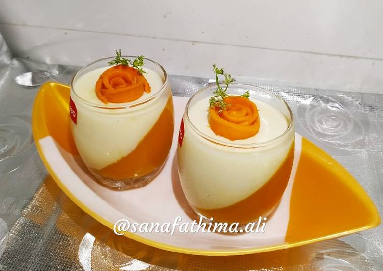 Steps to Make Perfect Mango Panna cotta