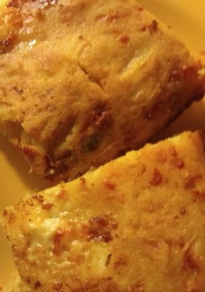 Una foto de Sopa paraguaya a mi estilo 💃🌈