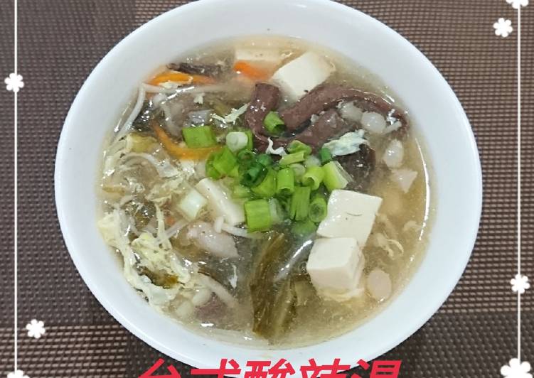 台式酸辣湯(簡單料理)