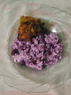 Foto resep 89. Nasi Ubi Ungu ala Drakor