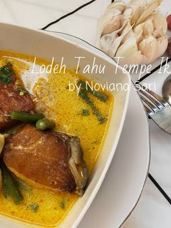 Foto resep Lodeh Tahu Tempe Ikan Pari