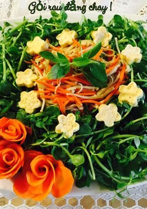 Hình của món Gỏi rau đắng chay !.