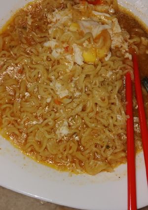Foto resep Mie tektek kuah / indomie tektek
