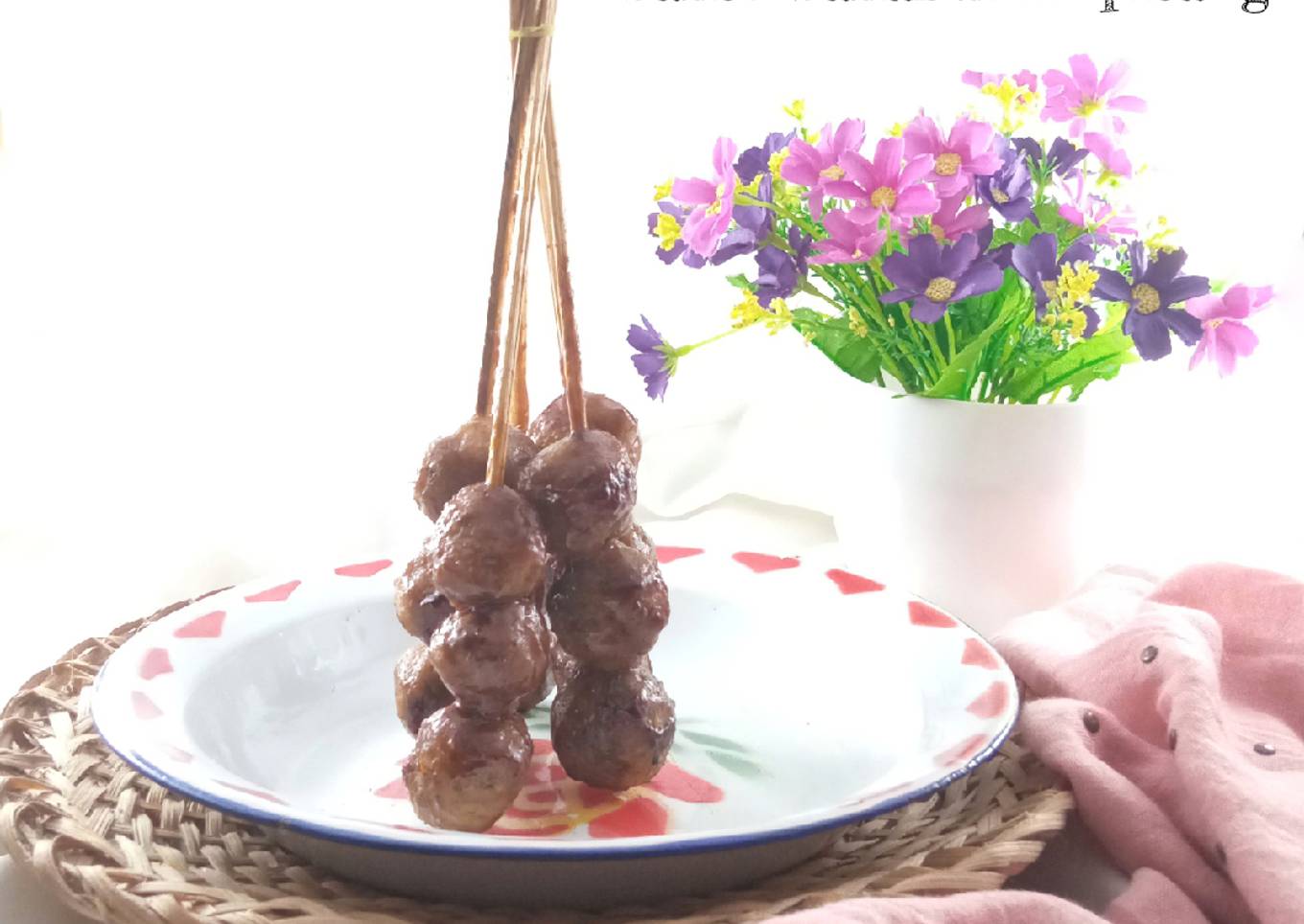 Bakso bakar Kulit Pisang