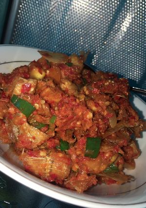 Foto resep Sambalado Ikan asin pedas