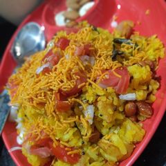 Kanda batata poha A picture of Kanda batata poha.