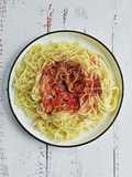 Spaghetti Bolognese Ayam dan Sosis