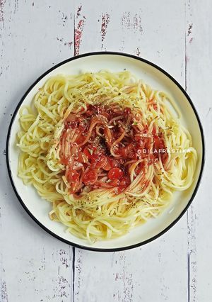 Foto resep Spaghetti Bolognese Ayam dan Sosis