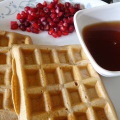 A picture of Whole wheat Cinnamon waffles.