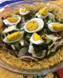 Tarta de arroz con verduras