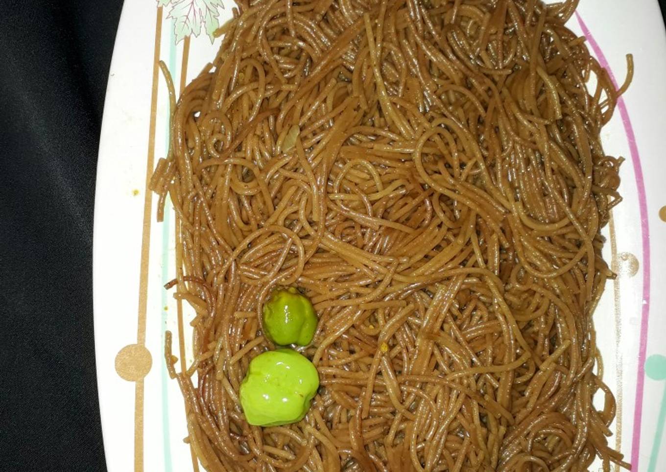 Brown sphagetti
