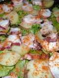Ensalada de pulpo y papines