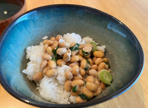 A picture of Homemade Natto with InstantPot.