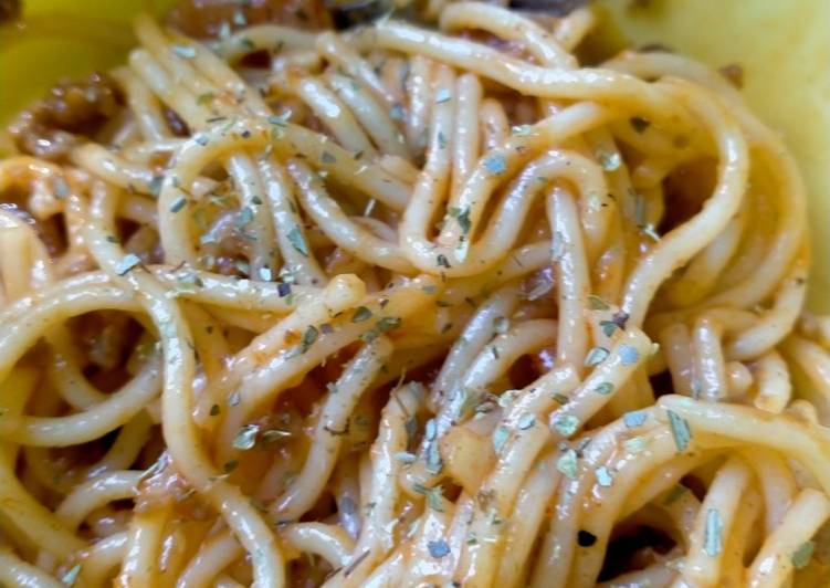 Spaghetti Bolognese Sosis Super Simple