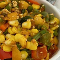 A picture of Boiled veggies.