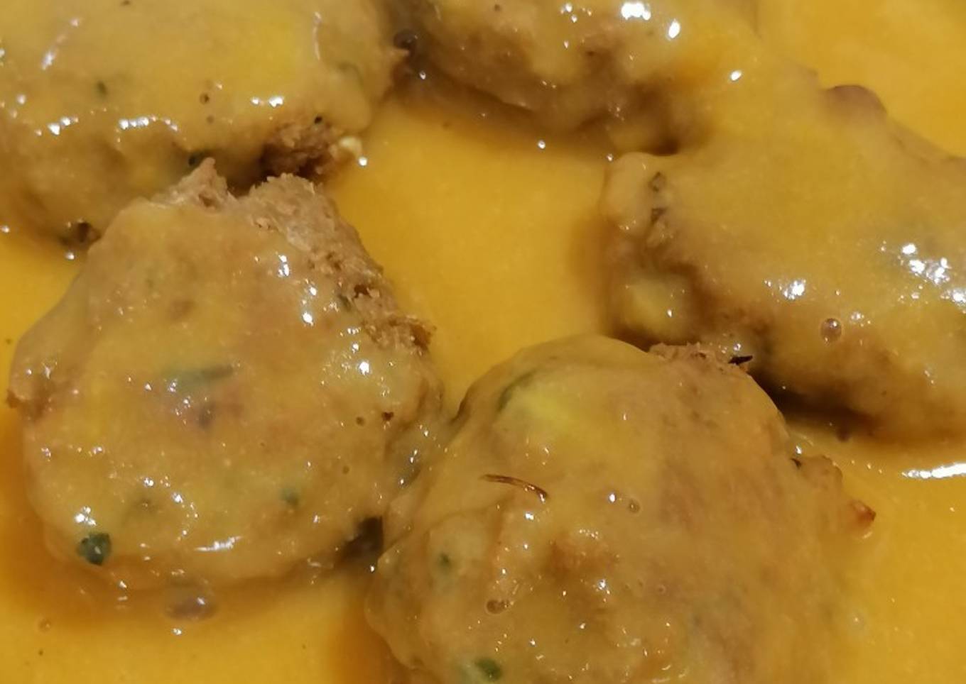Albóndigas de soja texturizada en su salsa