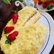 Tort Mimoza cu cremă de lămâie și ananas 🍋🍍🍋🍍