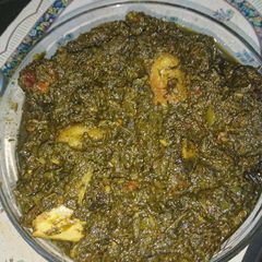A picture of Palak gosht.