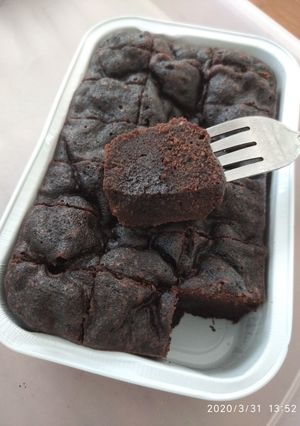 Foto resep Steamed Fudgy Brownies (kukus) porsi kecil