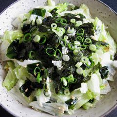 A picture of Lettuce & Wakame Sesame Salad.