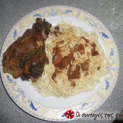 Delicious pork in a casserole dish A picture of Delicious pork in a casserole dish.
