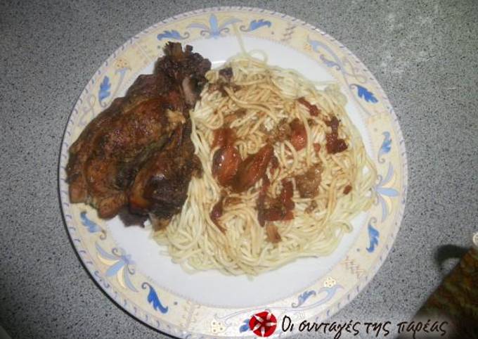 Delicious pork in a casserole dish