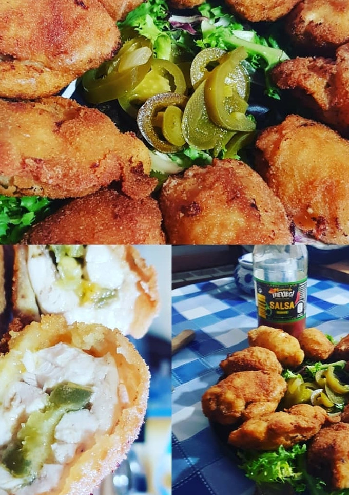 Una foto de Alitas de pollo con cheddar y Jalapeños