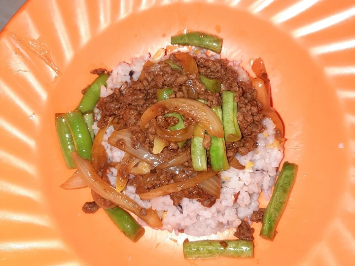 Cara Sederhana Membuat Resep  Tumis daging cincang buncis yang Lezat Sekali, Lezat