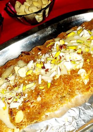 A picture of Ramzan especial roasted and baked mithi sewaiyan.