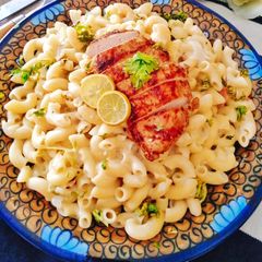 A picture of Grilled Chicken Creamy Pasta.