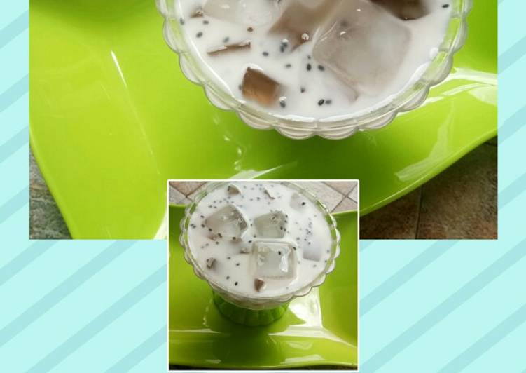 Resep 72. Es Cincau Nutrijel | Cara Membuat 72. Es Cincau Nutrijel Yang Anti Gagal