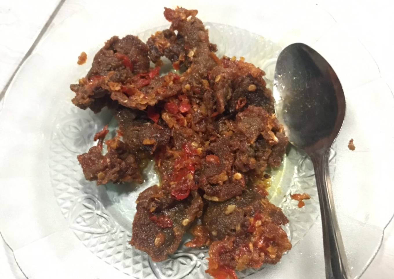 Dendeng balado simple