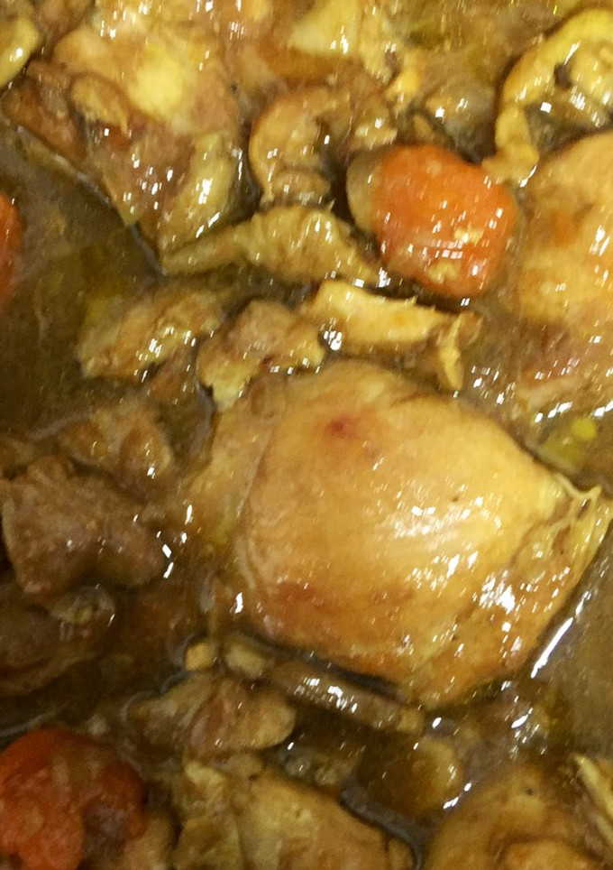 Una foto de Pollo a la sidra