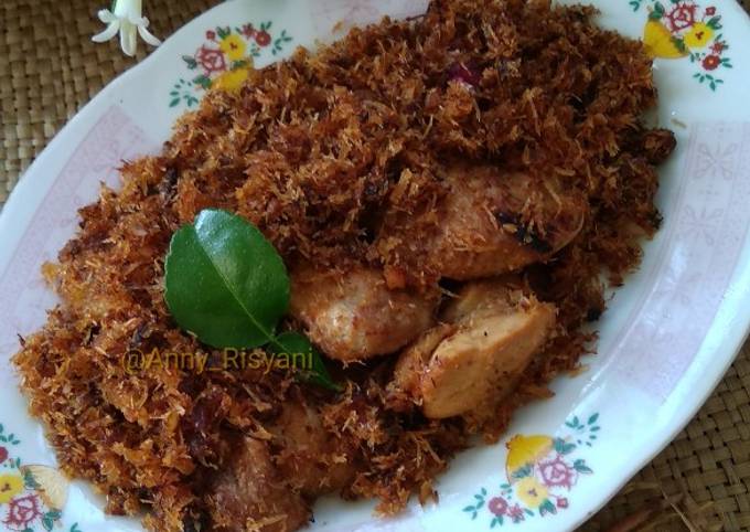 Standar Cara  membuat Serundeng Ayam yang gurih