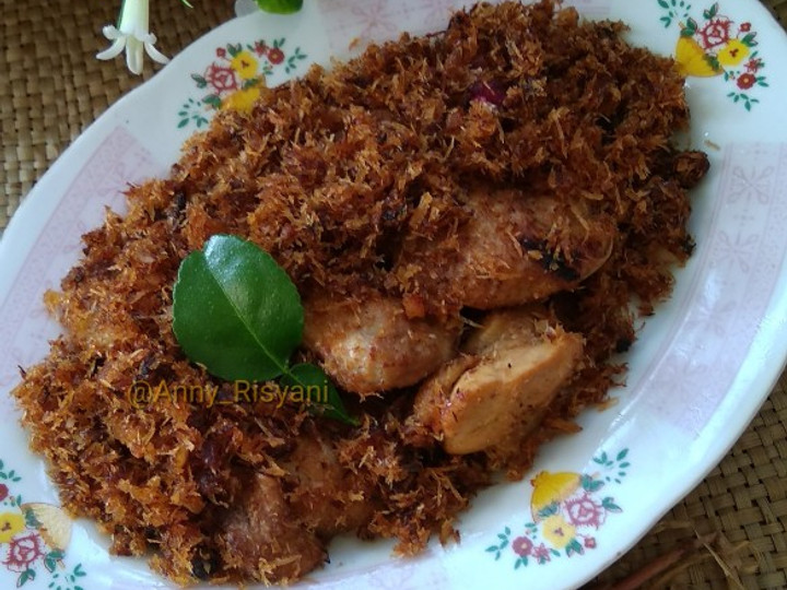 Standar Cara  membuat Serundeng Ayam yang gurih