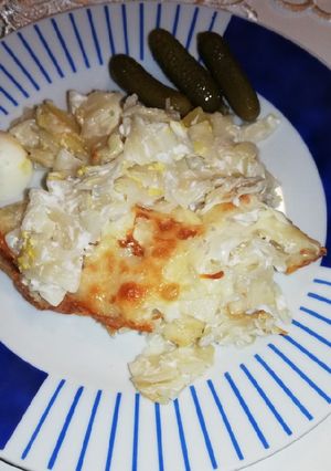 Burgonyás makaróni recept fotója