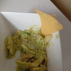A picture of Homemade guacamole 🥑.