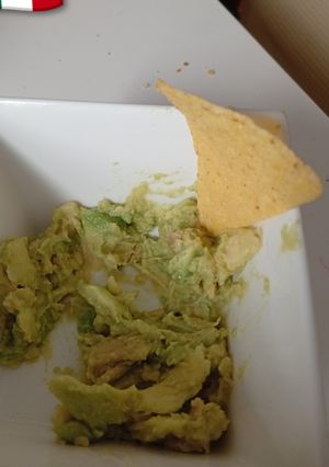 A picture of Homemade guacamole 🥑.