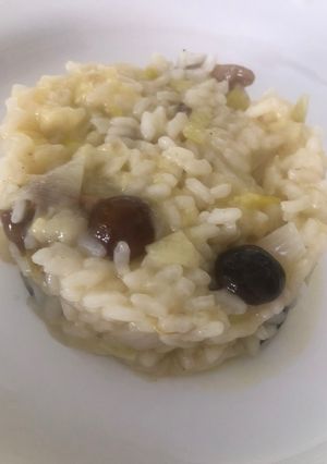 Foto principal de Risotto de setas, habas y gambas (en Newcook)